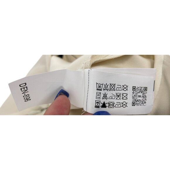 Zara Womens Satin Midi Skirt XL Ivory Zw Collection Back slit 2396/925 NWT - Picture 12 of 16